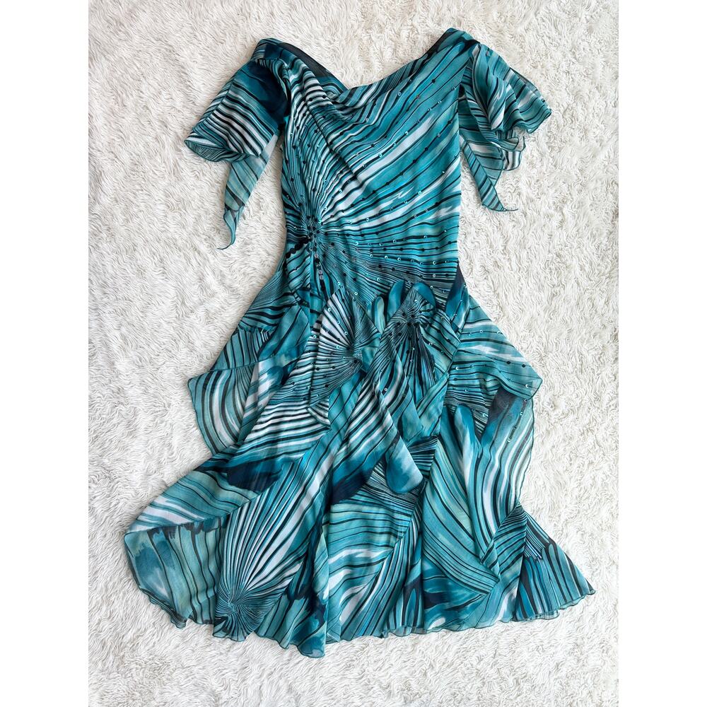 Y2K Whimsigoth Fairycore Flutter Midi Dress size 12